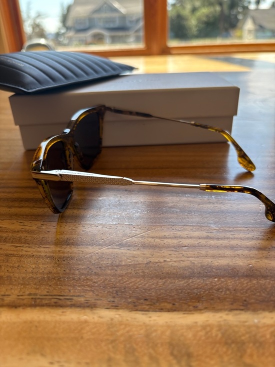 Victoria Beckham Tortoiseshell Cat-Eye Sunglasses with Blue Lenses